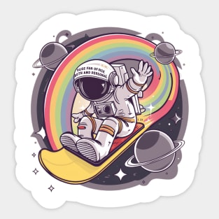Huge Fan Of Space Both Outer And Personal. Sticker